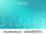 abstract background of hexagons ... | Shutterstock .eps vector #1836983971