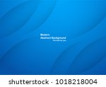 abstract blue background with... | Shutterstock .eps vector #1018218004