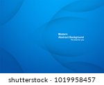 abstract blue background with... | Shutterstock .eps vector #1019958457