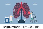 chronic obstructive pulmonary... | Shutterstock .eps vector #1740550184