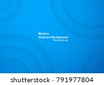 abstract blue curve background... | Shutterstock .eps vector #791977804