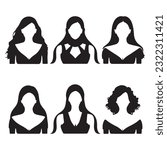women silhouettes in different...