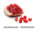 Closeup Of Pomegranate Seeds On ...