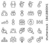 people leadership icon set in... | Shutterstock .eps vector #1861880041
