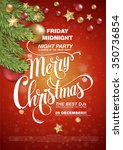 vector christmas party design... | Shutterstock .eps vector #350736854