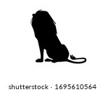 black silhouette proud powerful ... | Shutterstock .eps vector #1695610564