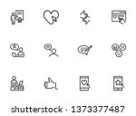 customer feedback icon set.... | Shutterstock .eps vector #1373377487