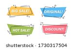sale letterings set. colorful... | Shutterstock .eps vector #1730317504
