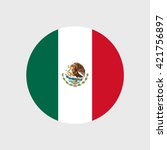 mexico national flag | Shutterstock .eps vector #421756897
