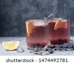 Alcoholic Blueberry Cocktail...