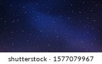 night starry sky  blue shining... | Shutterstock .eps vector #1577079967