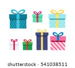 gift boxes  presents isolated... | Shutterstock .eps vector #541038511