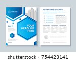 annual report  broshure  flyer  ... | Shutterstock .eps vector #754423141