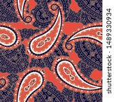 Indian Paisley Pattern Vector...