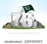 76th Independence day of Pakistan celebration. 