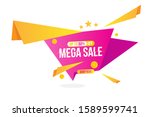 mega sale banner template... | Shutterstock .eps vector #1589599741