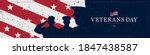 happy veterans day. greeting... | Shutterstock .eps vector #1847438587