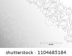 hexagonal abstract background.... | Shutterstock .eps vector #1104685184