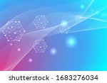 hexagonal abstract background.... | Shutterstock .eps vector #1683276034