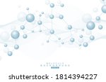 structure molecule and... | Shutterstock .eps vector #1814394227