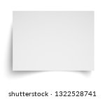 realistic blank white a4 sheet... | Shutterstock .eps vector #1322528741