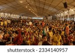 Small photo of July 13, 2023. Greater Noida, Uttar Pradesh, India. Scenes At Dhirendra Shastri's Greater Noida Event As Over 1 Lakh Devotees Gather For 'Divya Darbaar