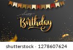 happy birthday typography... | Shutterstock .eps vector #1278607624