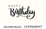 happy birthday lettering text... | Shutterstock .eps vector #1299008947