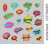 fashion badges  patches ... | Shutterstock .eps vector #1157366401