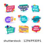 hot latest news daily update... | Shutterstock .eps vector #1296993091