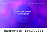 abstract purple circle landing... | Shutterstock .eps vector #1341772331