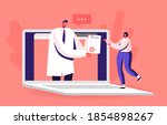 distant online medicine... | Shutterstock .eps vector #1854898267