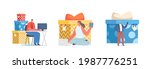 gift for subscription concept.... | Shutterstock .eps vector #1987776251