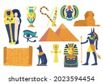 Set Of Ancient Egypt Religious...