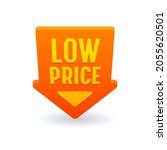 low price red arrow down... | Shutterstock .eps vector #2055620501
