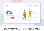 future of work landing page... | Shutterstock .eps vector #2124008981