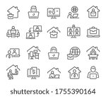 freelance and work at home... | Shutterstock .eps vector #1755390164