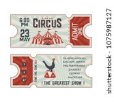 Circus Tickets Vintage Design...