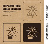 keep away from direct sunlight... | Shutterstock .eps vector #450544804