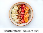 Healthy Snack Bowl With Fruits...
