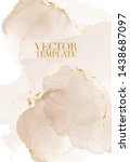 marble rustic beige card... | Shutterstock .eps vector #1438687097
