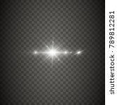 glowing lights effect  flare ... | Shutterstock .eps vector #789812281