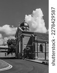 Small photo of Wynyard Tasmania, Australia - Oct 3, 2021. St Brigid’s church is an iconic local architectural heritage landmark in Wynyard. Ideal for travel and architectural heritage and regional history editorials