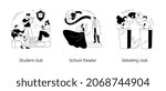 after school activity abstract... | Shutterstock .eps vector #2068744904