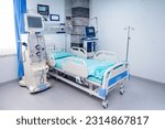 ICU room in a hospital with medical equipment

An empty hospital ward called HCU, ICU, General ward of Hospital