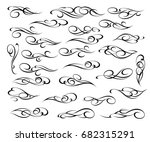 decorative retro frames .vector ... | Shutterstock .eps vector #682315291