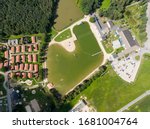 Small photo of Droneshot of the trixi Amusement park in Zittau Germany