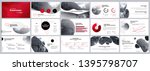 presentation template. red... | Shutterstock .eps vector #1395798707