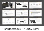 gray with yellow elements... | Shutterstock .eps vector #420576391