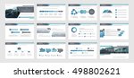 set of blue  gray infographic... | Shutterstock .eps vector #498802621